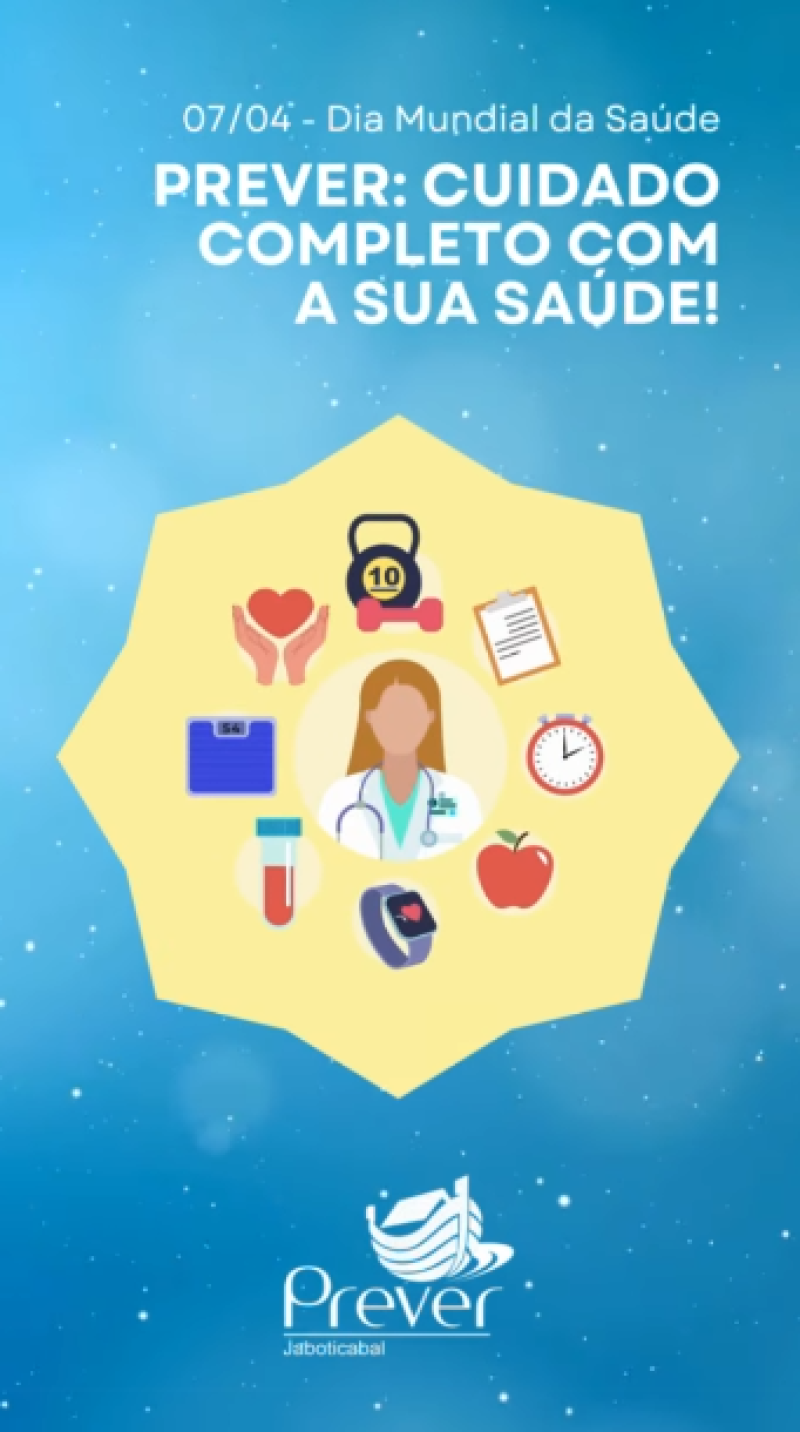 7 de abril, é o Dia Mundial da Saúde!