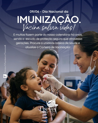 Dia Nacional da Imunização, data que destaca a importância da vacinação para salvar vidas. 